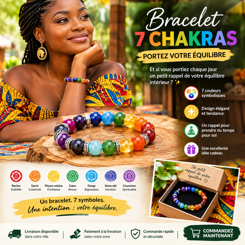 🌈 BRACELET 7 CHAKRAS